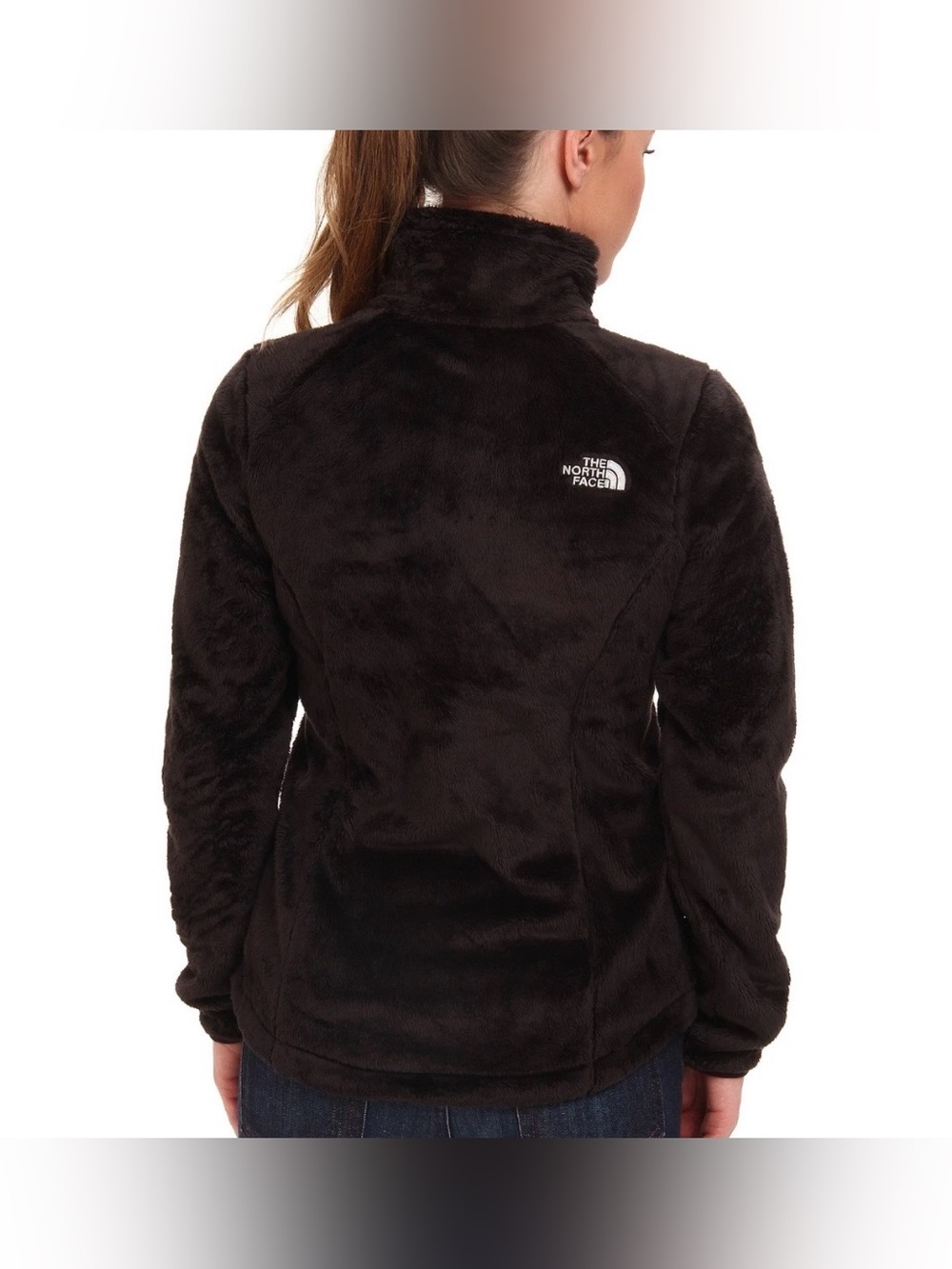 The North Face Women's Osito Black Fuzzy Fleece Teddy Full Zip Jacket M - Picture 2 of 8